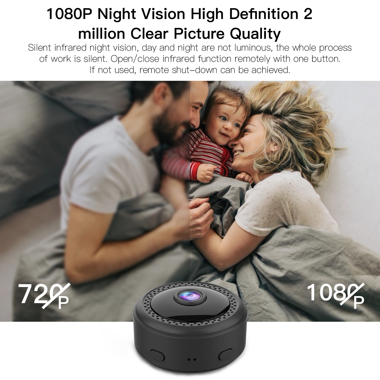 1080P remote wifi mini home night vision HD DV camera